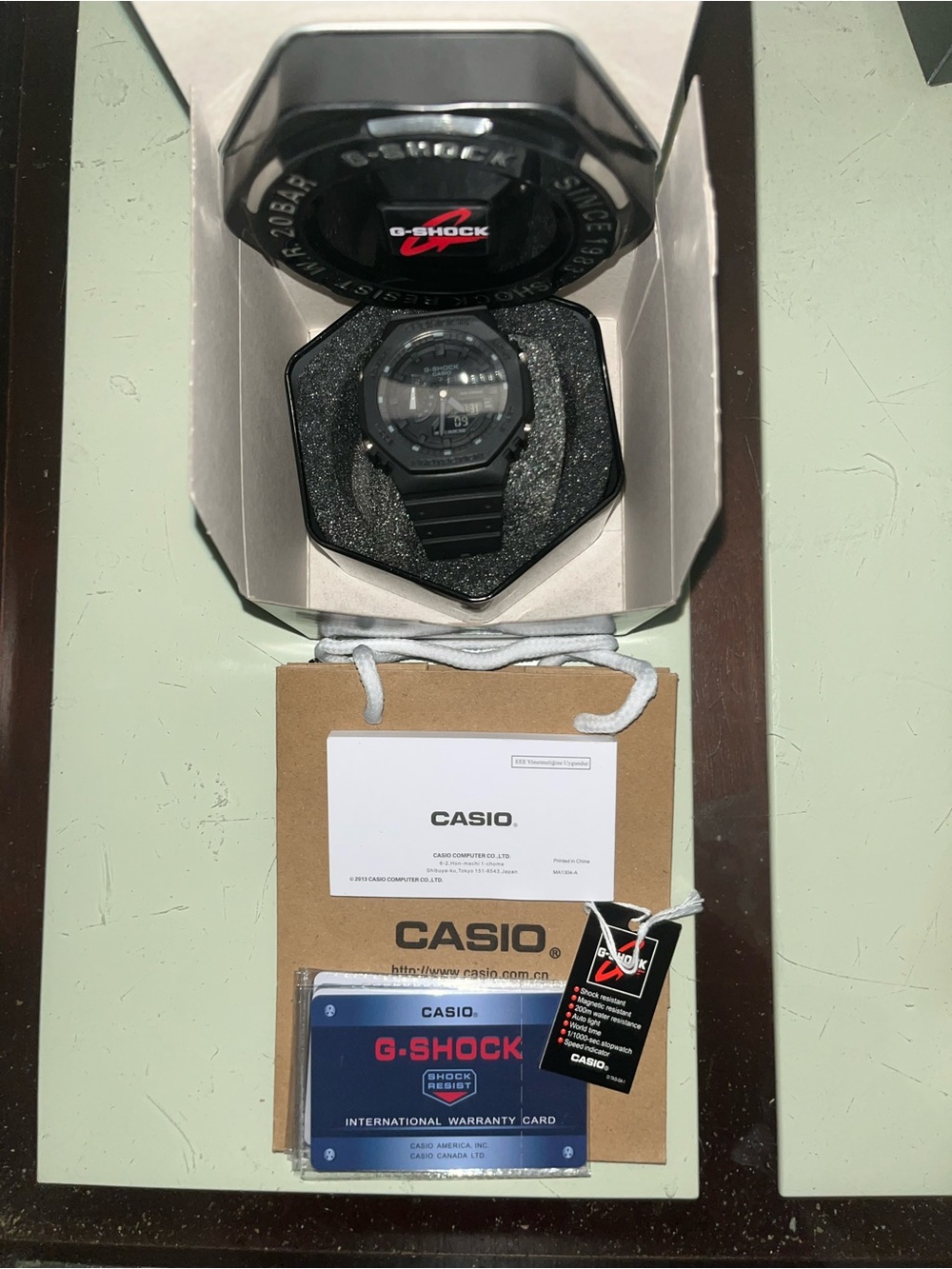 Casio G-Shock Black Watch with Box and Warranty Card